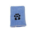 Load image into Gallery viewer, Serviette de bain pour chat et chien Oscar et Plume Bleu clair / 75 x 35 cm
