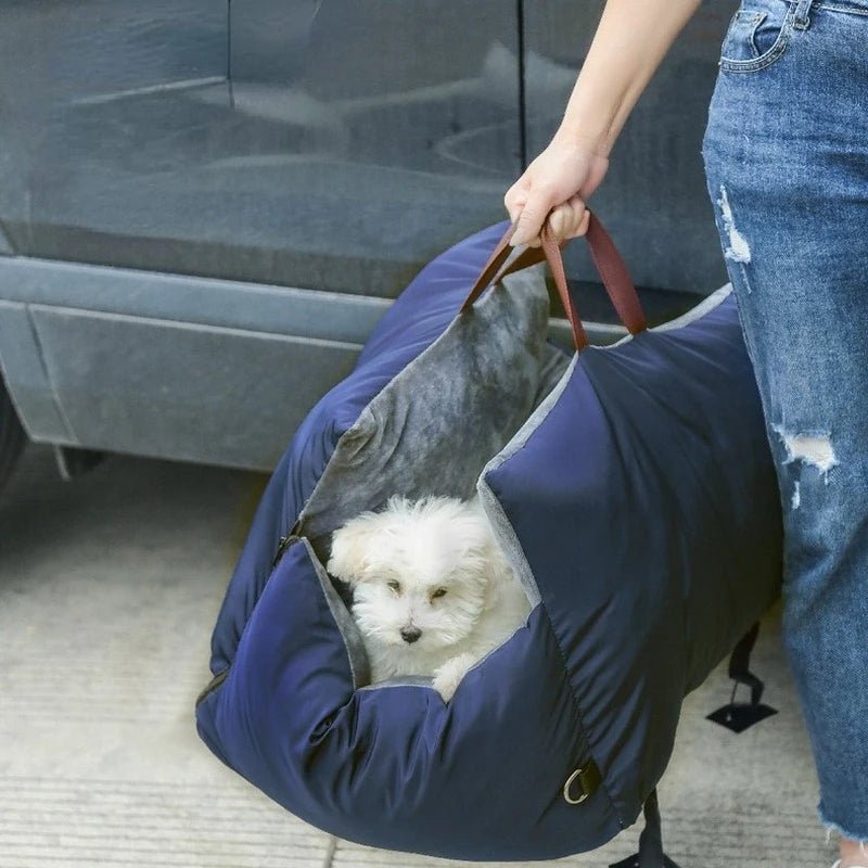 Siège de voiture et sac de transport intérieur velours Oscar et Plume