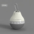 Gourde de voyage pour chien de 200 ml avec design ergonomique et mousqueton pour un transport facile