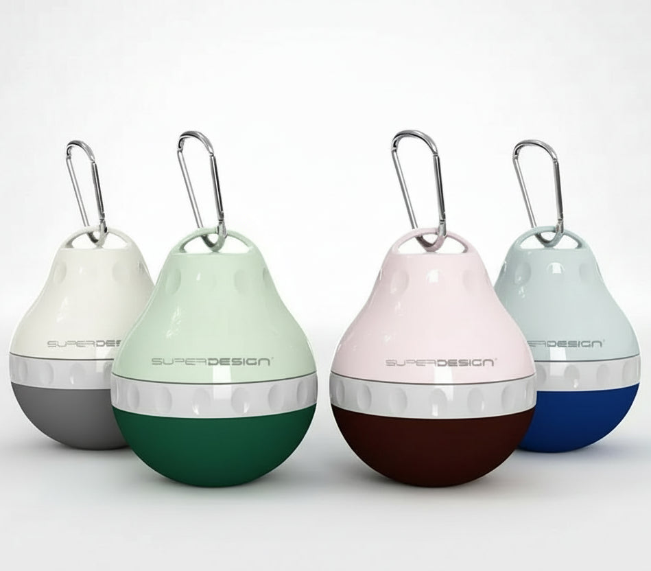 Gourde de voyage pour chien en plusieurs couleurs avec crochet pratique pour faciliter le transport