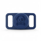 Support AirTag chien en silicone bleu avec motif chien pour collier d'animaux Oscar et Plume