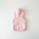 Sweat à capuche pour petit chien rose avec inscription Happy Puppy Love en doré