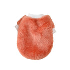 Oscar et Plume sweat doux pour chien en fausse fourrure orange confortable et chaud
