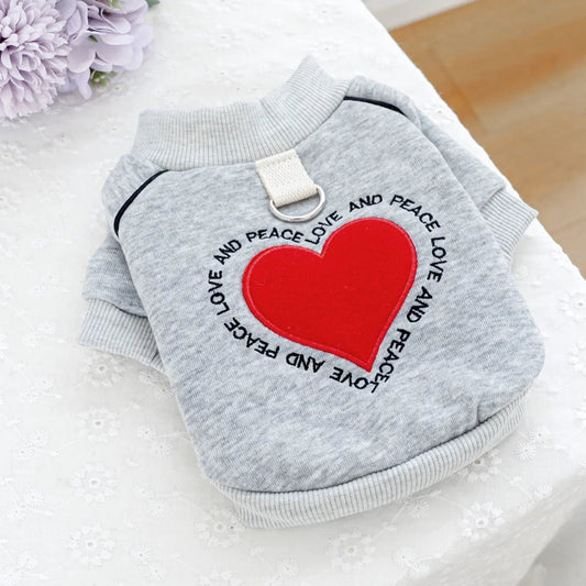 Sweat gris pour petit chien - Oscar et Plume