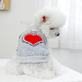 Load image into Gallery viewer, Sweat gris pour petit chien Oscar et Plume XS
