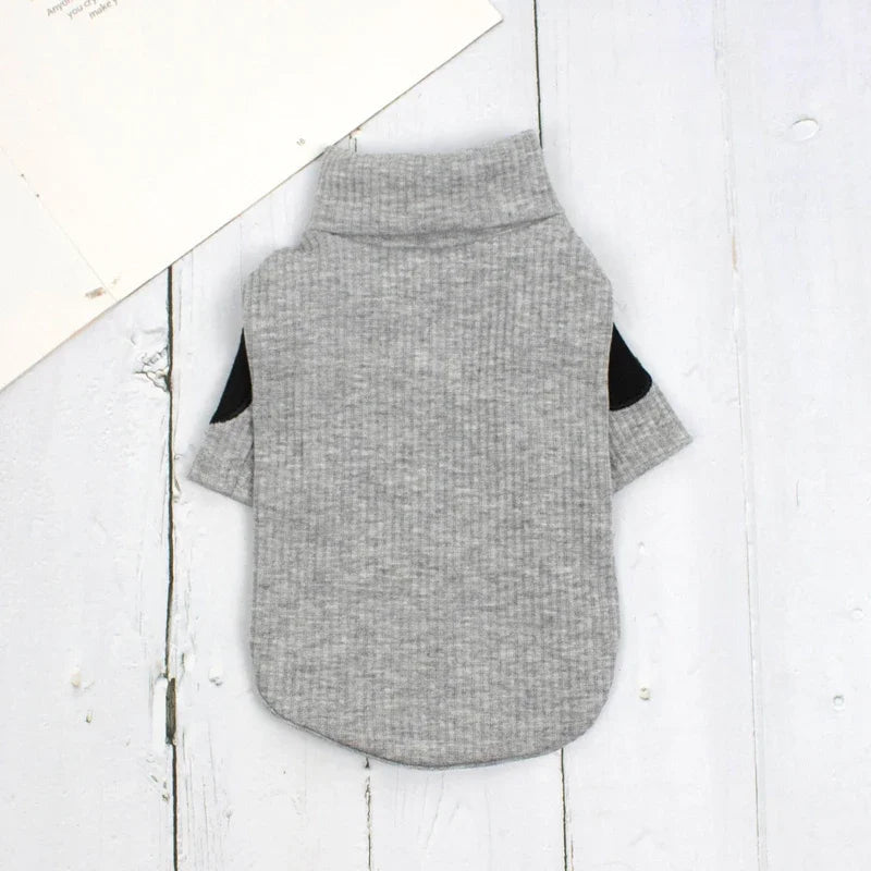 Sweat-shirt en coton pour petit chien Oscar et Plume Gris / S