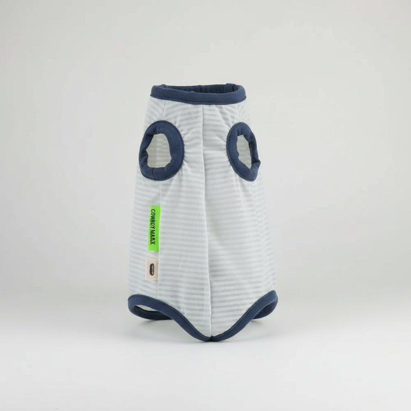 T-shirt anti UV pour chat en tissu léger avec ouvertures pour les pattes avant