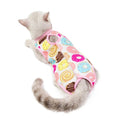 Load image into Gallery viewer, T-Shirt post opération pour chat Oscar et Plume Donut / S
