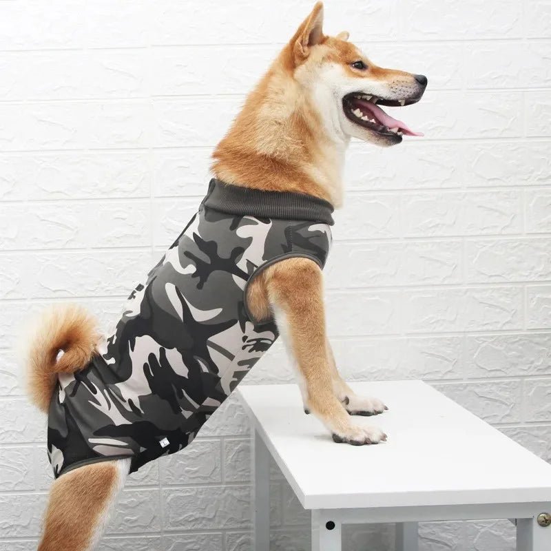 T-shirt post opération pour Chiens Oscar et Plume Camouflage / XS