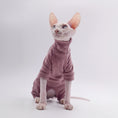 Load image into Gallery viewer, T-shirt pour chat sphynx en rose avec col montant, parfait pour le style et le confort
