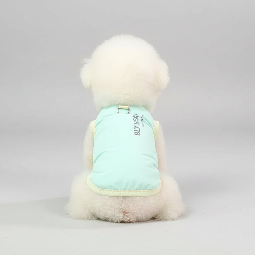 T-shirt rafraîchissant pour chien de couleur turquoise avec un design léger pour les journées chaudes