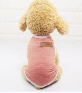 Load image into Gallery viewer, T-Shirt rayé en Coton pour chien Oscar et Plume Orange / XS
