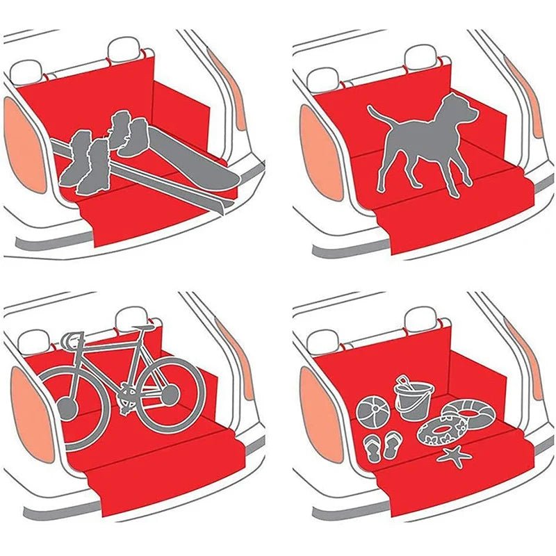 Tapis de coffre de voiture pour chien Oscar et Plume