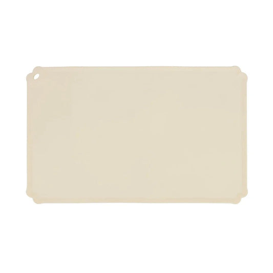 Oscar et Plume tapis en silicone pour gamelle beige antidérapant et facile à nettoyer