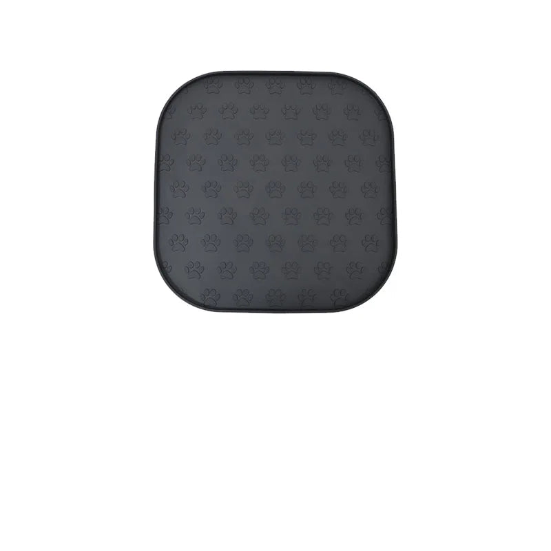 Tapis en silicone pour gamelle chien avec motif de pattes pour la cuisine
