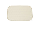 Tapis en silicone pour gamelle chien de couleur écrue, antidérapant et facile à nettoyer