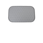 Tapis en silicone pour gamelle chien avec motif de pattes antidérapant et surface facile à nettoyer