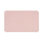 Tapis en silicone pour gamelle rose signé Oscar et Plume, antidérapant et facile à nettoyer