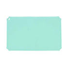 Tapis en silicone pour gamelle de couleur bleu pastel, anti-dérapant et facile à nettoyer