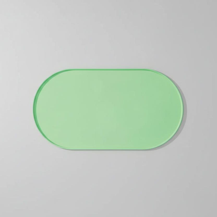 Tapis gamelle chien vert en silicone antidérapant pour protéger le sol des éclaboussures