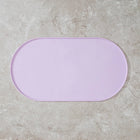 Tapis gamelle chien en silicone lavable de couleur rose pour éviter les éclaboussures