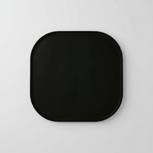 Tapis gamelle étanche noir de Oscar et Plume pour protéger le sol des éclaboussures