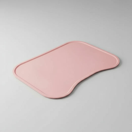 Tapis silicone gamelle rose pour animaux conçu par Oscar et Plume, antidérapant et facile à nettoyer