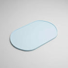 Tapis silicone gamelle oval bleu clair pour protéger le sol sous les gamelles