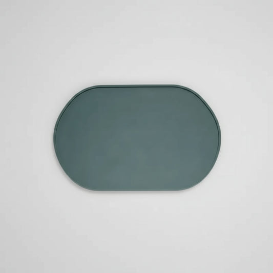 Tapis silicone gamelle Oscar et Plume couleur grise pour protéger et maintenir les gamelles antidérapant