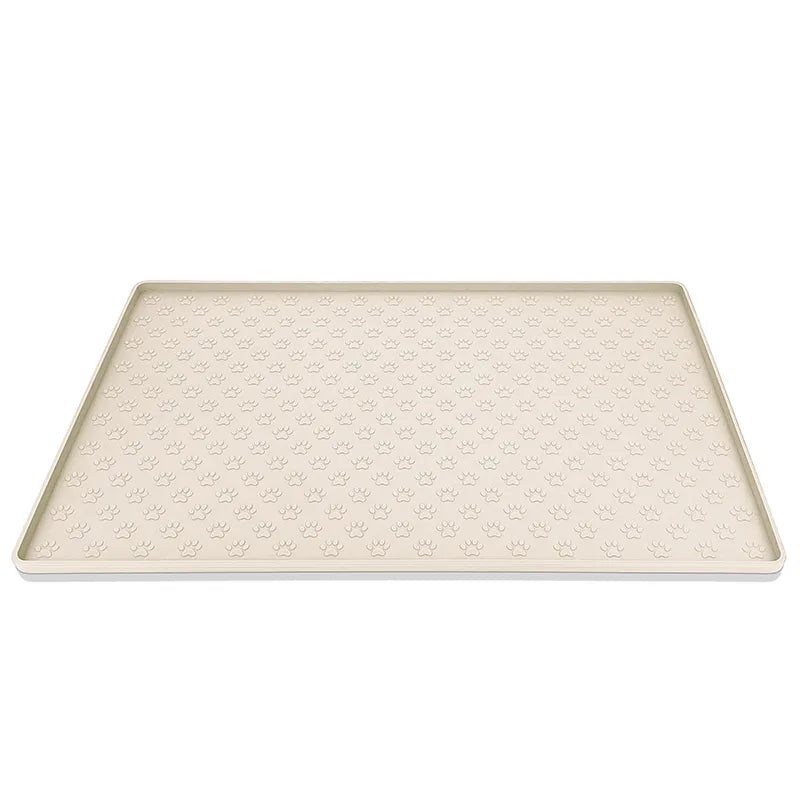 Tapis silicone pour gamelle Oscar et Plume Beige / 29.5X29.5CM