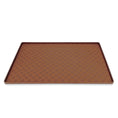 Load image into Gallery viewer, Tapis silicone pour gamelle Oscar et Plume Marron / 29.5X29.5CM
