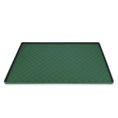 Charger l'image dans la visionneuse de la galerie, Tapis silicone pour gamelle Oscar et Plume Vert foncé / 29.5X29.5CM
