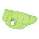 Veste chaude pour chien Oscar et Plume en tissu matelassé vert clair pour garder au chaud