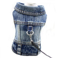 Load image into Gallery viewer, Veste en Jean Pour Chien Oscar et Plume Bleu / XS
