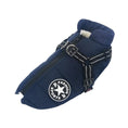 Load image into Gallery viewer, Veste imperméable pour chien Oscar et Plume Bleu marine / S
