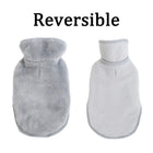 Veste polaire pour chat réversible en gris doux pour garder votre animal au chaud